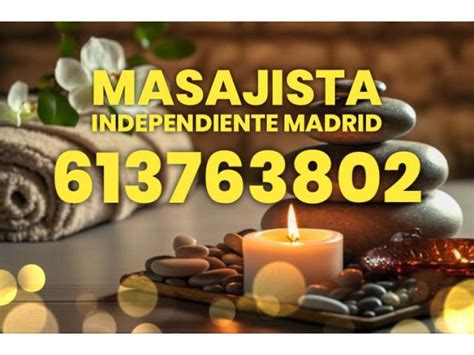 masajista erotica independiente en madrid|EROTIC MASSAGES IN MADRID